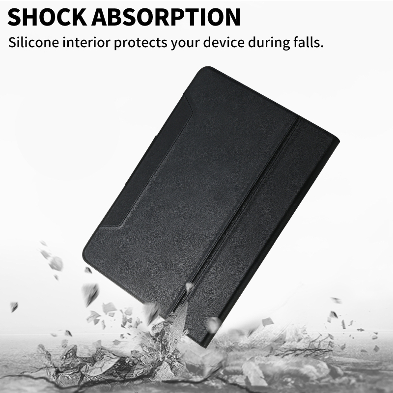 Θήκη προστασίας από δέρμα για Apple iPad Pro 11, ανάγλυφο γνήσιο δέρμα, πλήρες επιχειρηματικό ύφος, λειτουργία ύπνου, ανθεκτική σε πτώσεις, στήριγμα/βάση, διάχυση θερμότητας