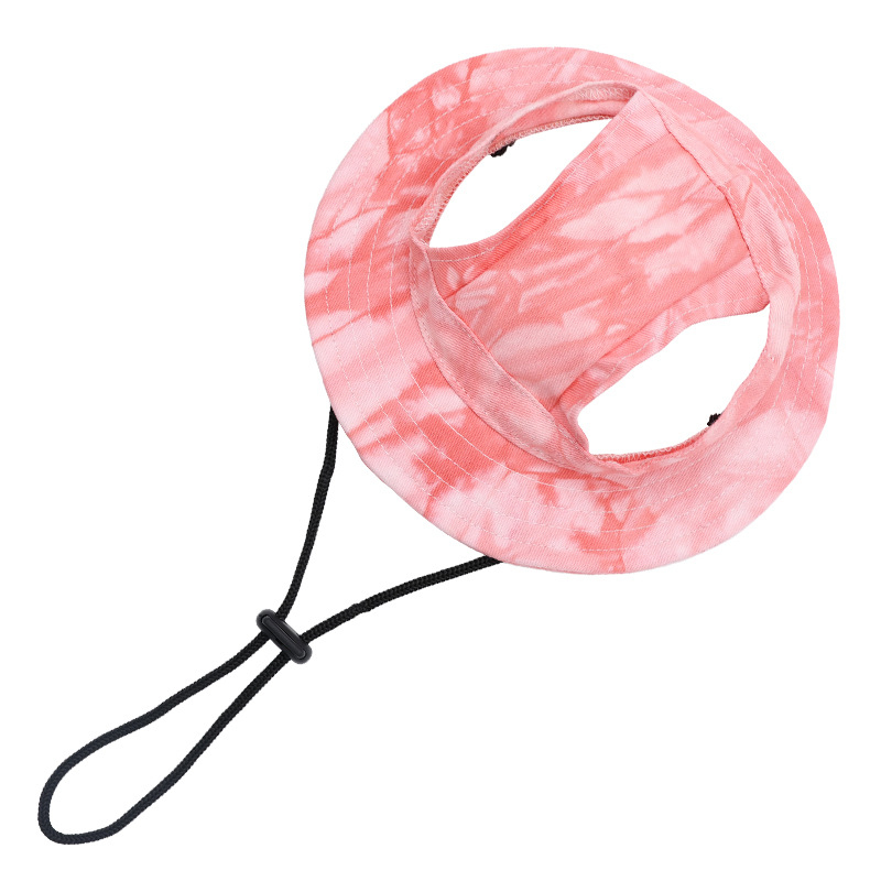 Șapcă de soare pentru câini și pisici – model cu dungi, poliester, tricot din bumbac, vară, stil desen animat