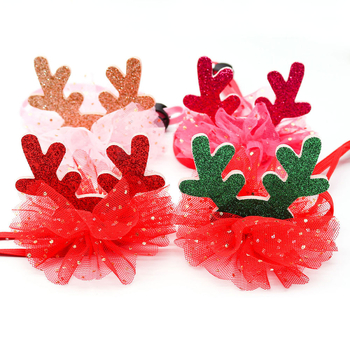 Pălărie pentru animale de companie (pisici și câini) - model ren de Crăciun; poliester; țesut manual; patru anotimpuri; diverse opțiuni de țesut