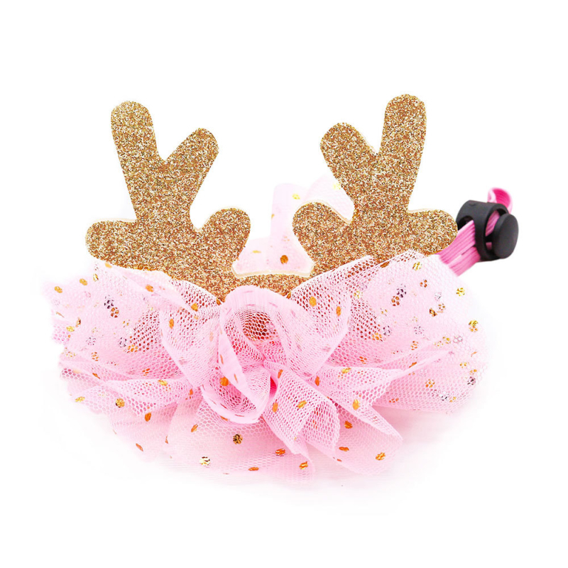 Pălărie pentru animale de companie (pisici și câini) - model ren de Crăciun; poliester; țesut manual; patru anotimpuri; diverse opțiuni de țesut