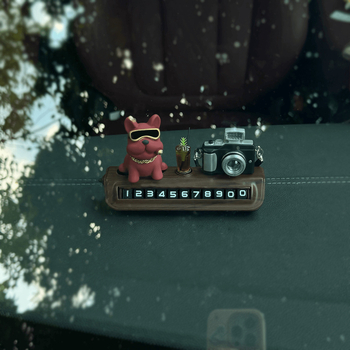 Automobiļa numura zīme ar tālruņa numuru — slēpts displejs, plastmasa, bez pielāgošanas, īslaicīgai stāvēšanai