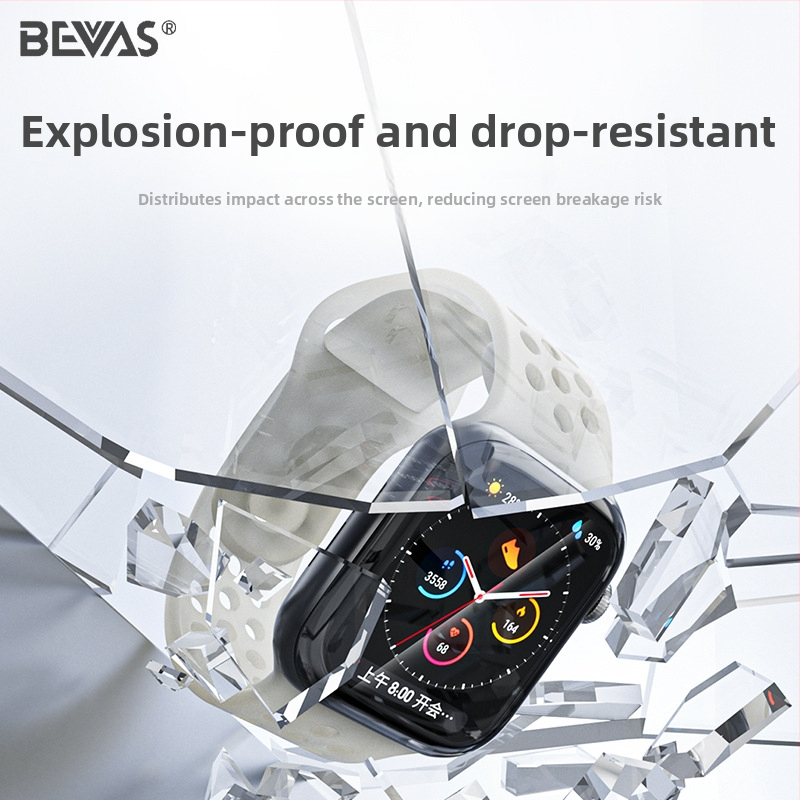 Bevas Apple Watchi ekraani kaitsekile, PET-materjal, Ühilduvus: Apple Watch (Bränd: Bevas; Materjal: PET; Ühilduvus: Apple Watch)