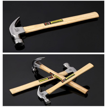 Ciocan cu cap sferic și mâner din lemn — cap din oțel cu carbon înalt, unealtă pentru prelucrarea lemnului