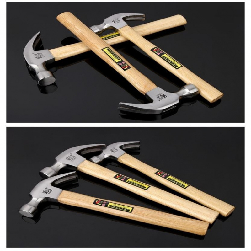 Ciocan cu cap sferic și mâner din lemn — cap din oțel cu carbon înalt, unealtă pentru prelucrarea lemnului