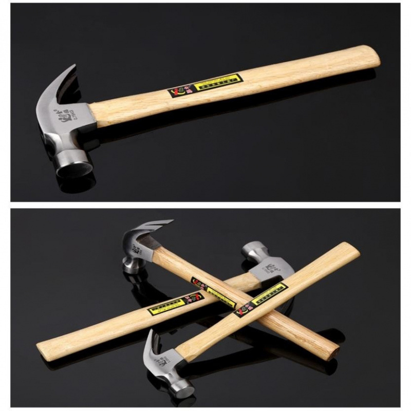 Ciocan cu cap sferic și mâner din lemn — cap din oțel cu carbon înalt, unealtă pentru prelucrarea lemnului