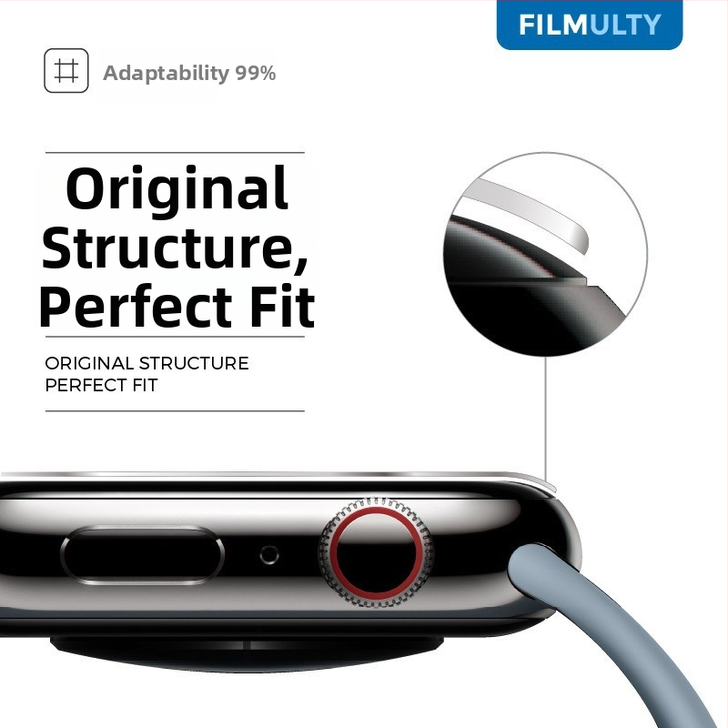 Apple Watch S10 ochranný sklenený film na displej, predné sklo, HD ostrosť, odolnosť voči prachu, odolnosť voči pádom