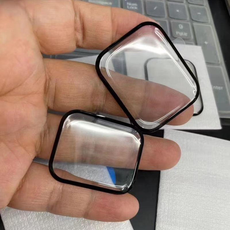 Protecție ecran Apple Watch watchS10 din sticlă temperată, acoperire completă, margini curbate, anti-amprentare, anti-lumină albastră