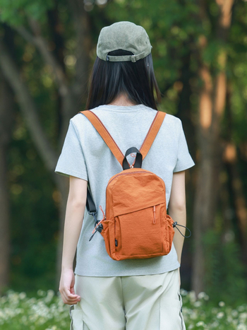 Nylon ruksak, gradski minimalistički stil, kaiš s zračnim jastučićem, podstava od poliestera, jednobojni uzorak