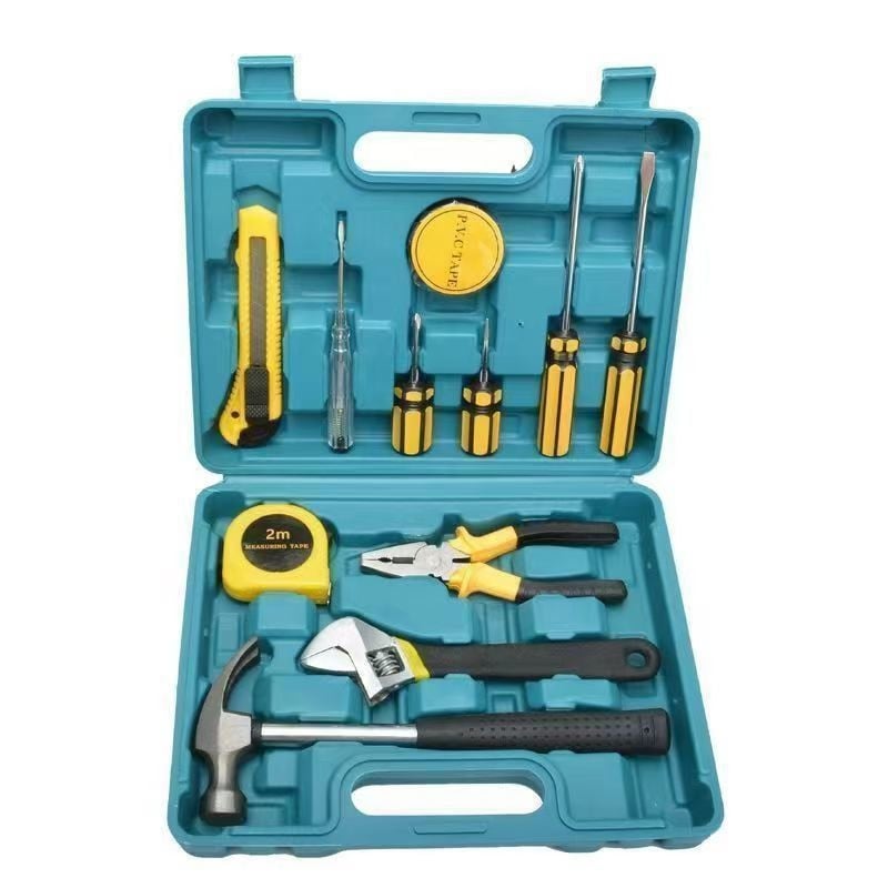 Οικιακός σετ εργαλείων σε θήκη από ανοξείδωτο ατσάλι, εργαλεία αποσυναρμολόγησης