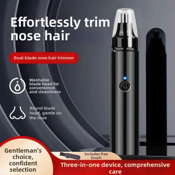 Elektriskais deguna matu trimmeris, plastmasas korpuss, pieslēgums pie elektrības, nav mazgājams, bez baterijas