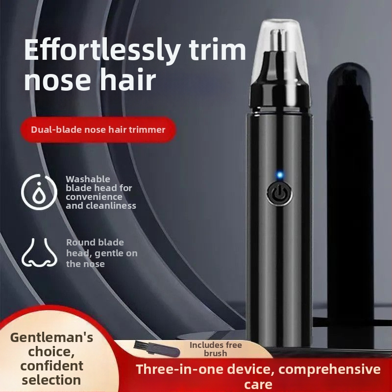 Elektriskais deguna matu trimmeris, plastmasas korpuss, pieslēgums pie elektrības, nav mazgājams, bez baterijas