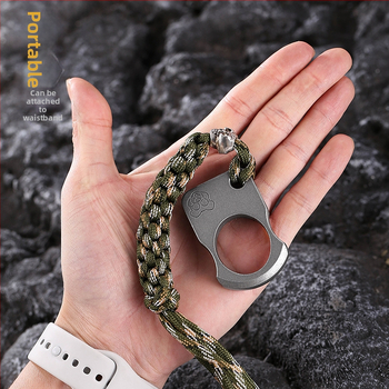 Automašīnas logu laušanas āmurs no cinka sakausējuma, modeļa HX5159, biezums 10 mm, svars 74 g