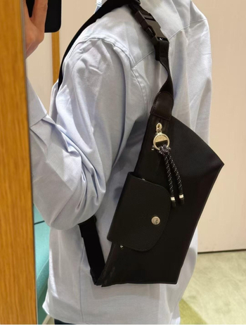Muška najlon torba za prsa — vodootporna, izuzetno lagana, crossbody stil, svakodnevna uporaba