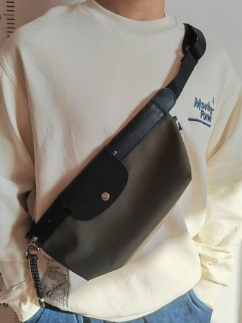 Muška najlon torba za prsa — vodootporna, izuzetno lagana, crossbody stil, svakodnevna uporaba