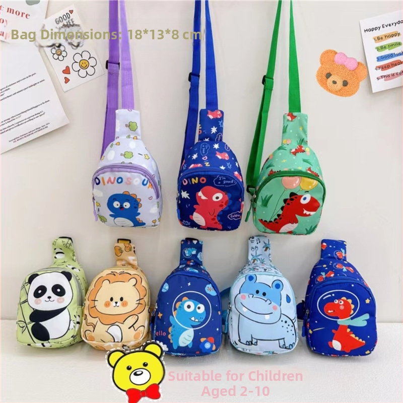 Bērnu crossbody soma ar anime vienradža dizainu, ārējā materiāls neilons, oderes materiāls poliestera-kokvilnas maisījums, izturīga pret nodilumu, piemērota pirmsskolas vecumam, pavasaris 2024