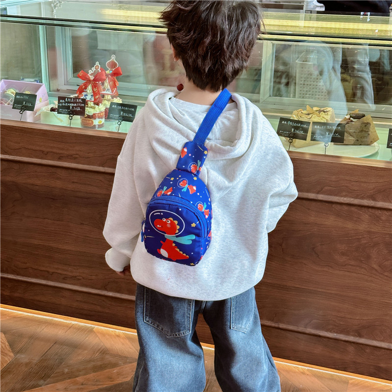 Geantă de umăr pentru copii, design unicorn anime, exterior din nylon, căptușeală poliester-coton, rezistentă la uzură, potrivită pentru grădiniță, Primăvara 2024