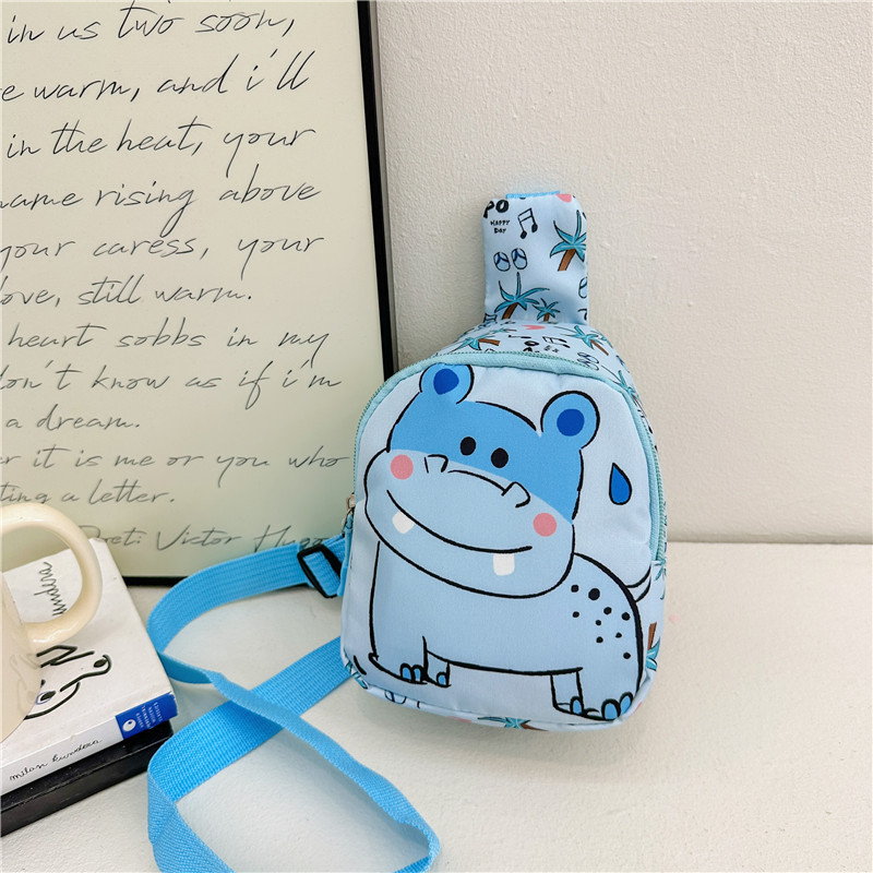 Geantă de umăr pentru copii, design unicorn anime, exterior din nylon, căptușeală poliester-coton, rezistentă la uzură, potrivită pentru grădiniță, Primăvara 2024