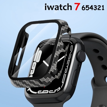 Apple Watch védőtok — PC + edzett üveg, beépített képernyővédő