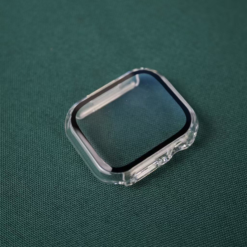 Apple Watch Series 11 Védőtok – vízálló, integrált teljes lefedésű fóliával, PC+üveg, 9H