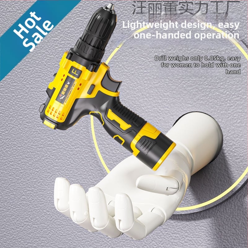 Elektrická ručná vŕtačka v skrinke s nástrojmi – kompletný domáci set, viac ako 200 sád