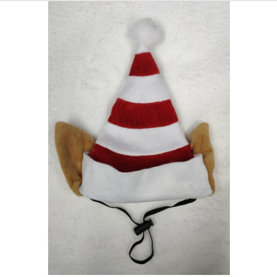 Set pălării elf pentru animale de companie de Crăciun — Material: fir de catifea; Potrivit pentru: universal; Sezoane: patru sezoane; Origine: Zhejiang