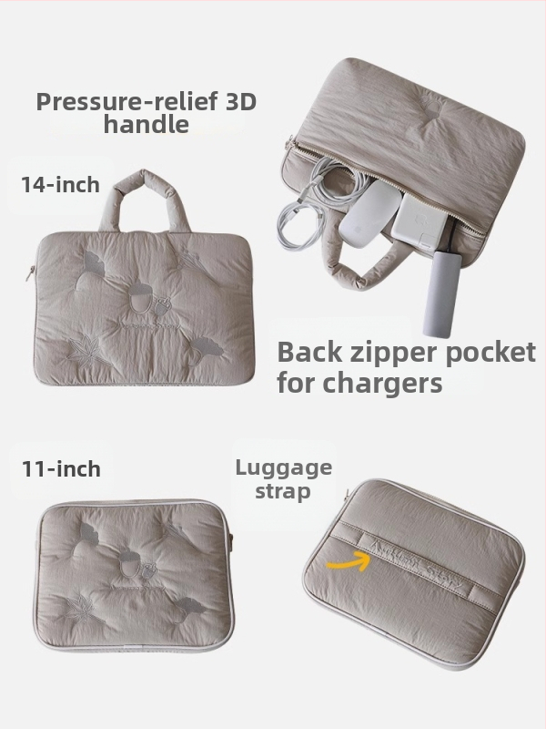 Vyšívaná taška na notebook pre ženy – Materiál: polyester; Funkcie: Dýchajúca, ultra ľahká; Podšívka: polyester; Vzor: krajina