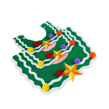 Šál pre domáce zvieratá s čiapkou snehová vločka — karikatúrny vzor, vyšívanie, netkaný materiál, zimné použitie, rôzne možnosti tkania