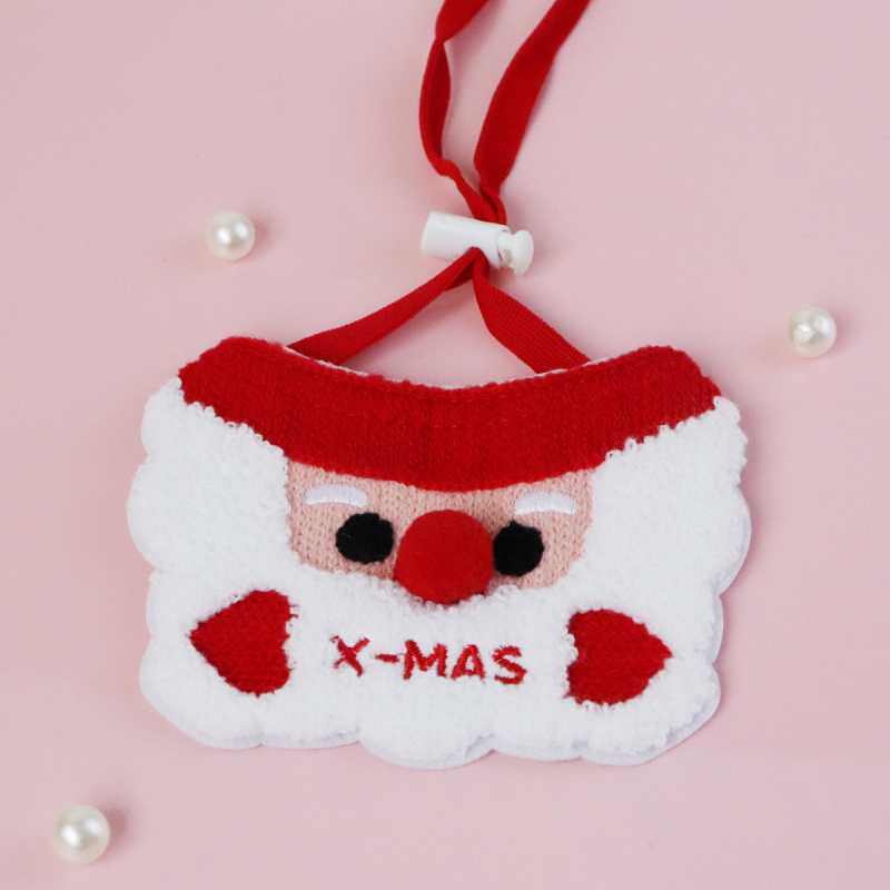 Šál pre domáce zvieratá s čiapkou snehová vločka — karikatúrny vzor, vyšívanie, netkaný materiál, zimné použitie, rôzne možnosti tkania