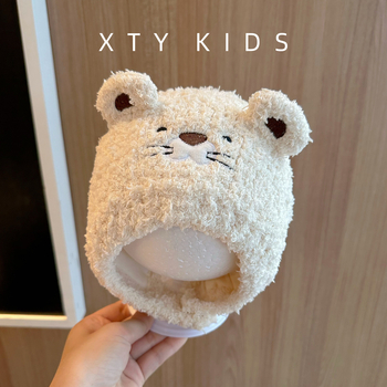 Παιδικό μάλλινο καπέλο Seven Pomelo – σχήμα ντόμ, γείσο τύπου Eaves, χειμερινή ζεστασιά και αντιανεμικό, INS στυλ, επεξεργασία tie-dye, για 6–12 μηνών και 1–2 ετών