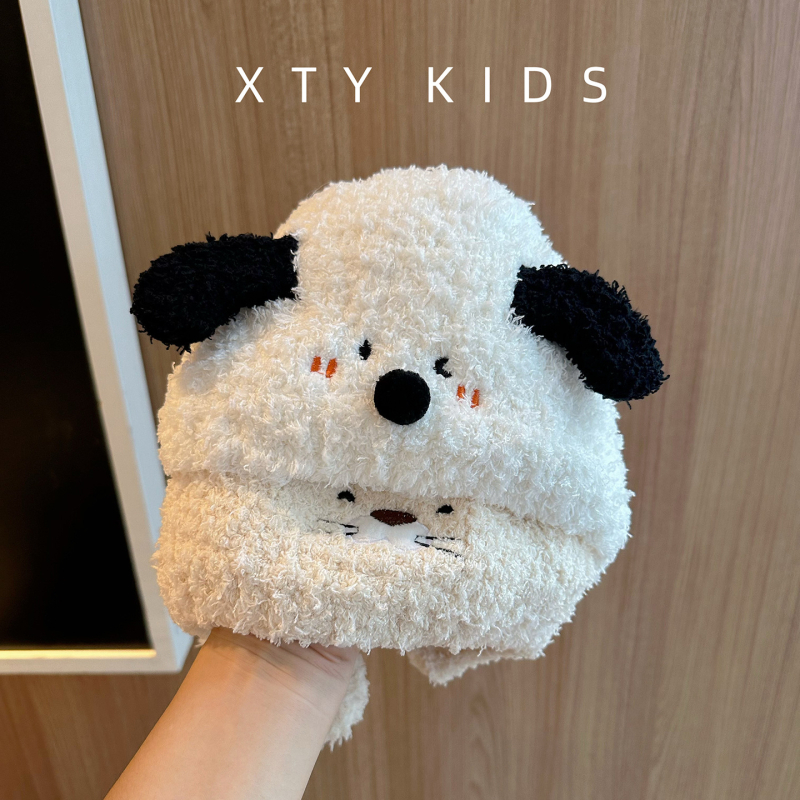 Παιδικό μάλλινο καπέλο Seven Pomelo – σχήμα ντόμ, γείσο τύπου Eaves, χειμερινή ζεστασιά και αντιανεμικό, INS στυλ, επεξεργασία tie-dye, για 6–12 μηνών και 1–2 ετών