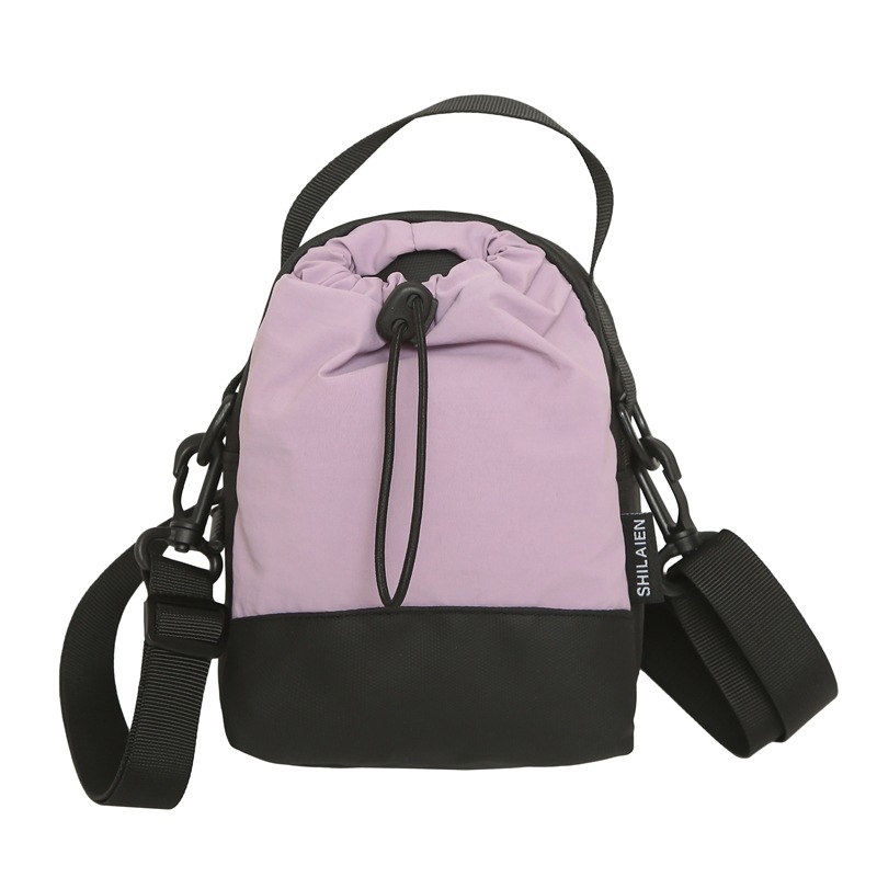 Pánska nylonová crossbody taška cez rameno – nepremokavá, jednofarebná, podšívka z polyesteru, každodenné použitie