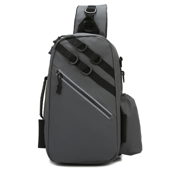 Muška prsna torba s crossbody remenom — Urbani stil, Oxford platno, Otporna na habanje, Jednobojni dizajn