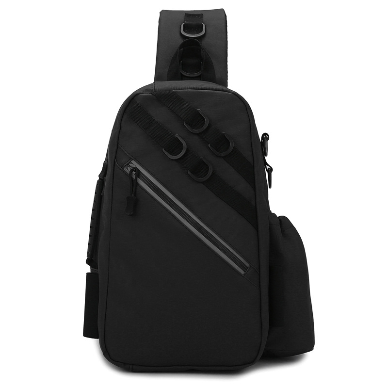 Muška prsna torba s crossbody remenom — Urbani stil, Oxford platno, Otporna na habanje, Jednobojni dizajn