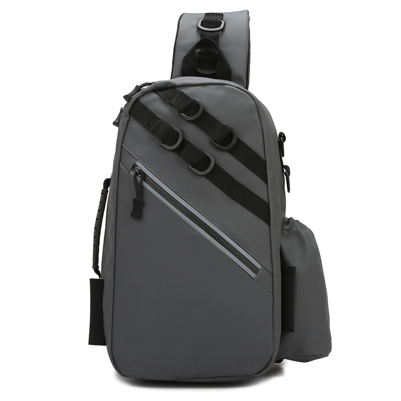 Muška prsna torba s crossbody remenom — Urbani stil, Oxford platno, Otporna na habanje, Jednobojni dizajn