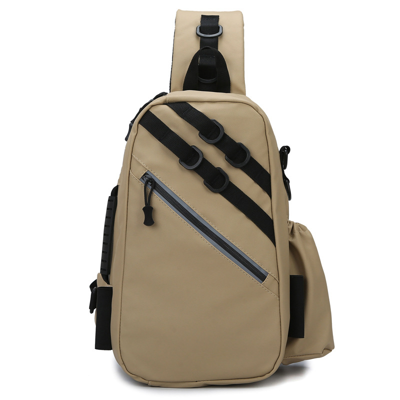 Muška prsna torba s crossbody remenom — Urbani stil, Oxford platno, Otporna na habanje, Jednobojni dizajn