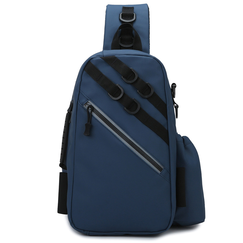 Muška prsna torba s crossbody remenom — Urbani stil, Oxford platno, Otporna na habanje, Jednobojni dizajn