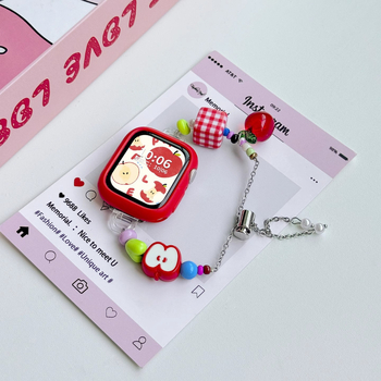 Brățară din mărgele pentru Xiaomi Mi Band 9 Pro și Redmi Watch 5, interfață de 12 mm, stil modern, închidere tip buclă simplă