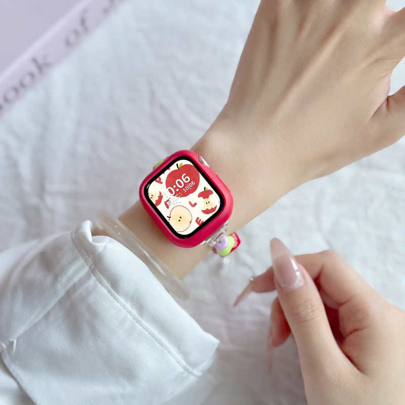 Brățară din mărgele pentru Xiaomi Mi Band 9 Pro și Redmi Watch 5, interfață de 12 mm, stil modern, închidere tip buclă simplă