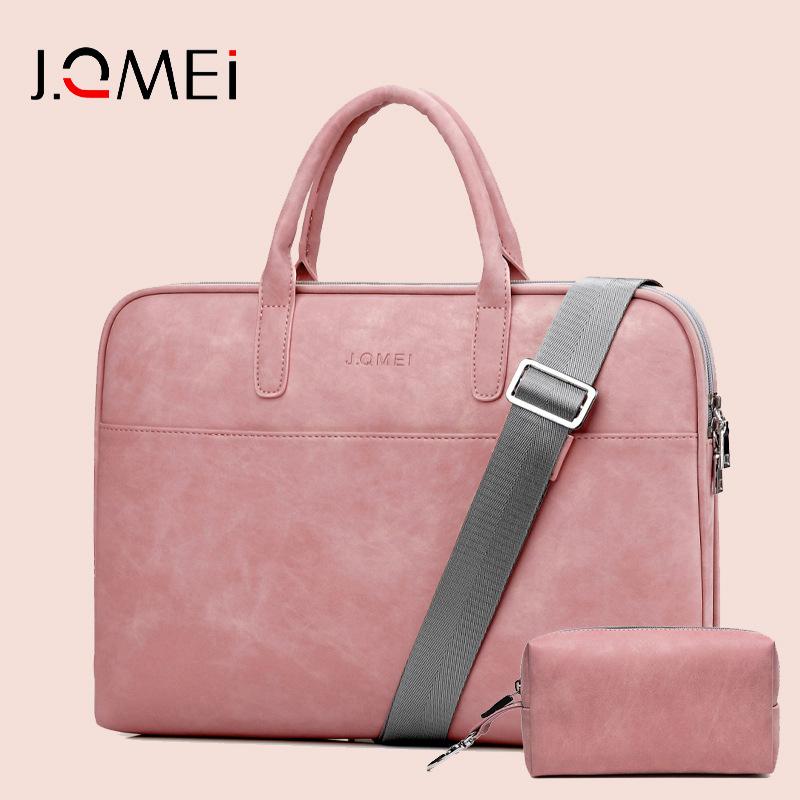 PU kožna torba preko ramena za prijenosno računalo - vodootporna, otporna na habanje, otporna na udarce, dizajn za olakšanje tereta, gradski minimalistički stil