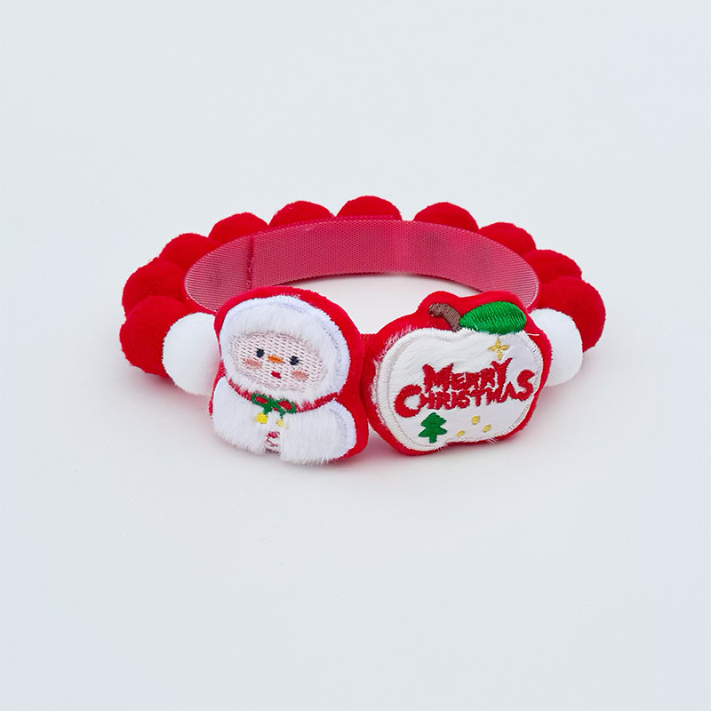 Kiskedvenc nyakörv haranggal és plüss anyagból — Cartoon minta, gyapjú plüss, univerzális használat, lazább stílus