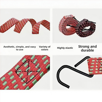 Qiling Nailoninės elastingos diržai transportavimui, sunkioji juosta, 8 kg apkrova