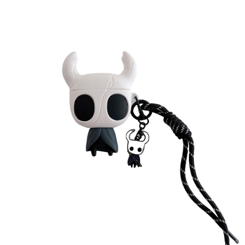 Θήκη Hollow Knight για AirPods Pro Gen 2/3/4 – PVC, ανάγλυφη επιφάνεια, φορητό στυλ κινουμένων σχεδίων
