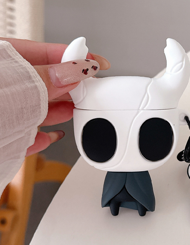 Θήκη Hollow Knight για AirPods Pro Gen 2/3/4 – PVC, ανάγλυφη επιφάνεια, φορητό στυλ κινουμένων σχεδίων
