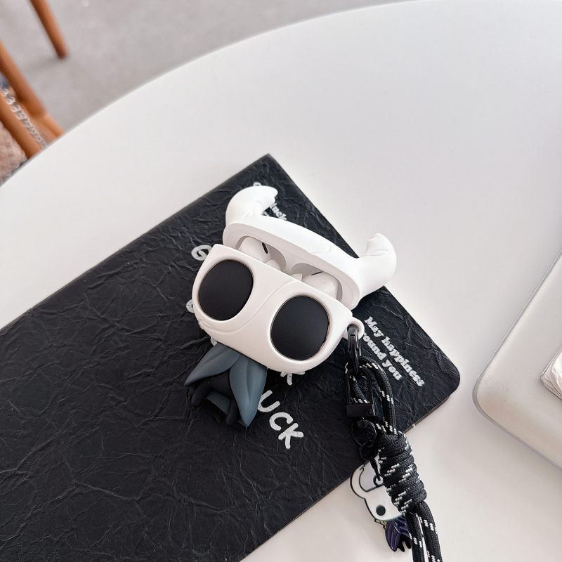 Θήκη Hollow Knight για AirPods Pro Gen 2/3/4 – PVC, ανάγλυφη επιφάνεια, φορητό στυλ κινουμένων σχεδίων