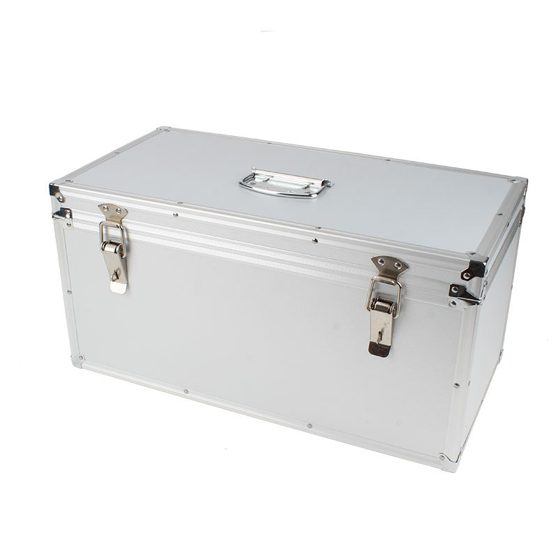 Alumínium ötvözetű szerszámkoffer, hordozható, többfunkciós tároló