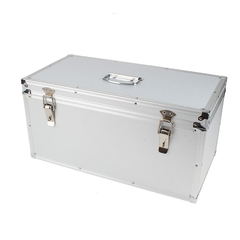 Alumínium ötvözetű szerszámkoffer, hordozható, többfunkciós tároló