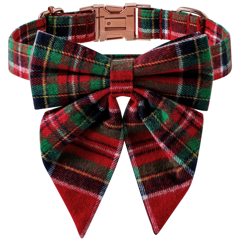 Colar pentru câine, model monocrom, material din bumbac și poliester, stil britanic, TANPOPO