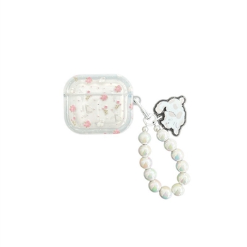 Θήκη προστασίας AirPods Pro 2 με σχέδιο φλοράλ γάτας — TPU υλικό, φορητό, all-in-one, καρτούν στυλ, εκτύπωση, συμβατό με Apple AirPods Pro 2