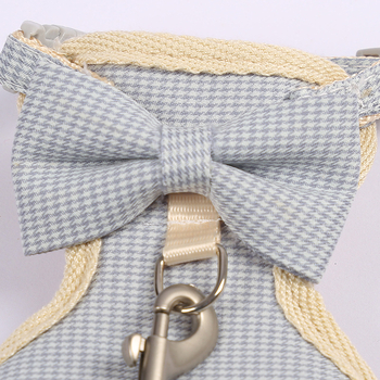 Macska hám masnival – kockás mintázat, PP anyag, mellkasöv