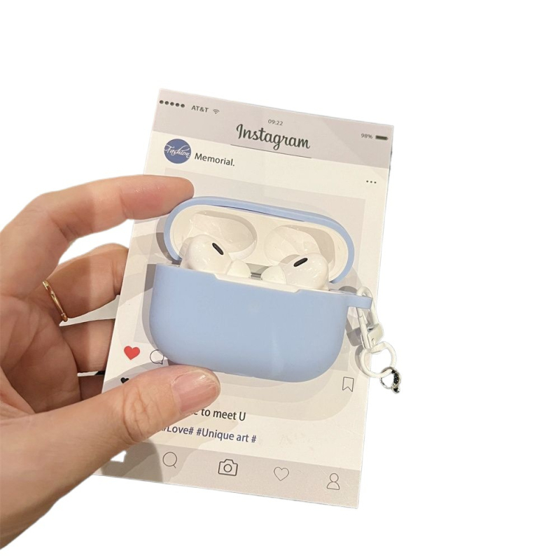 Csillag mintás szilikontok AirPods 4-hez, Pro 2-höz és a 3. generációhoz – gravírozott védőtok